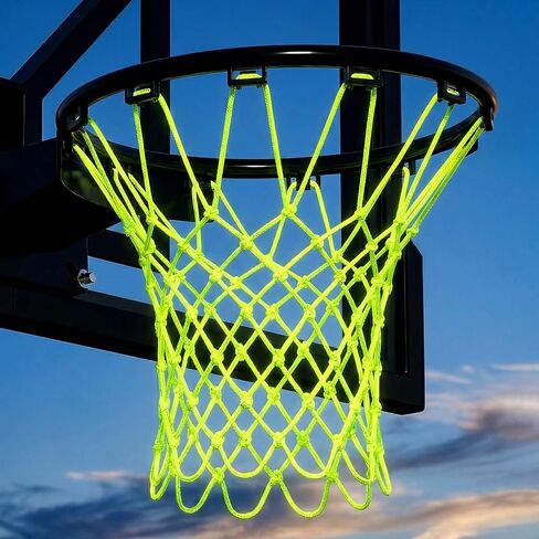 Basketball Net Nightlight Basketball Net Indoor Outdoor Basketball Hoop Nets All Weather Anti Whip 12 Loops in Saudi Arabia