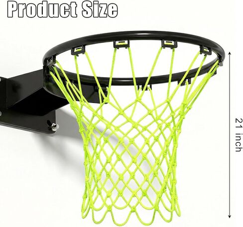 Basketball Net Nightlight Basketball Net Indoor Outdoor Basketball Hoop Nets All Weather Anti Whip 12 Loops in Saudi Arabia