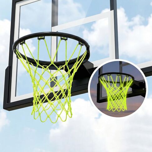 Basketball Net Nightlight Basketball Net Indoor Outdoor Basketball Hoop Nets All Weather Anti Whip 12 Loops in Saudi Arabia
