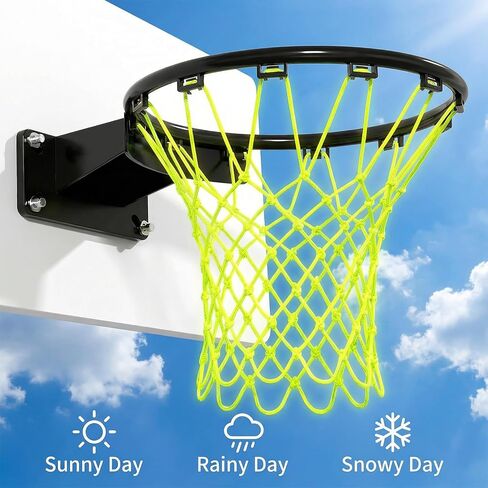 Basketball Net Nightlight Basketball Net Indoor Outdoor Basketball Hoop Nets All Weather Anti Whip 12 Loops in Saudi Arabia