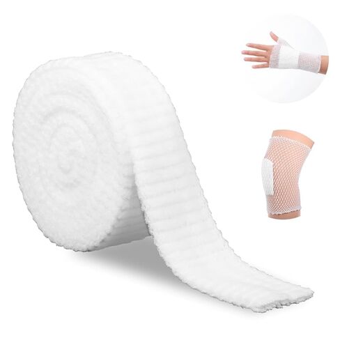 2 Rolls Tubular Bandage 1.5inch Stockinette Tubing for Arm Legs Elastic Net Tubular Support Bandage Reusable Sleeve Stretch Dressing Retainer Gauze Sleeve for Arm Knees Legs in Saudi Arabia
