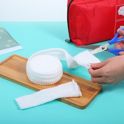2 Rolls Tubular Bandage 1.5inch Stockinette Tubing for Arm Legs Elastic Net Tubular Support Bandage Reusable Sleeve Stretch Dressing Retainer Gauze Sleeve for Arm Knees Legs in Saudi Arabia