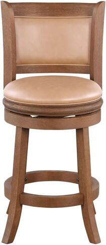Augusta Swivel Counter Stool Chestnut Wire-Brush in Saudi Arabia