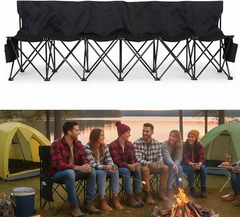 Portable Folding with Storage Bag & Backrest Portable Soccer Sideline Chairs 600D Oxford for Basketball Football Practice in Saudi Arabia