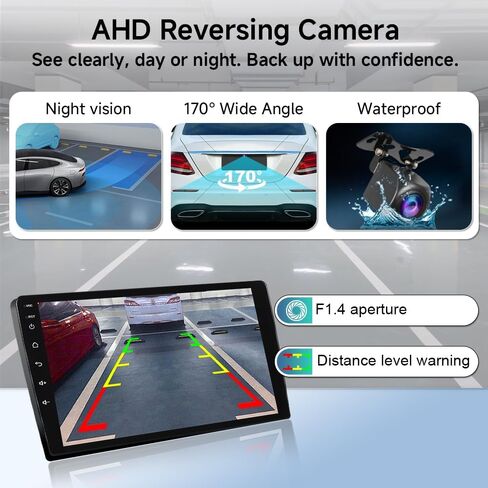 Asure Wireless Carplay Android Auto Receiver لتويوتا RAV4 XA40 2013-2018،10.1 بوصة 8GB+64GB Android Car Stereo Radio ، وحدة التنقل في GPS ، 1280 × 800 داش لمشاهدة فيديو Multimedia Multimedia in Kuwait