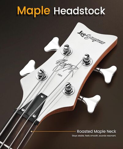 Leo Jaymz Hurricane 5-String Bass Guitar, ASH Body, Maple Neck, Laurel Fingerboard, Dual Humbuckers, 30-Inch Scale, 24 Frets (TB Red Black 5S) in Kuwait