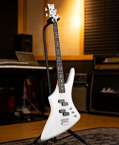 Leo Jaymz Hurricane 5-String Bass Guitar, ASH Body, Maple Neck, Laurel Fingerboard, Dual Humbuckers, 30-Inch Scale, 24 Frets (TB Red Black 5S) in Kuwait