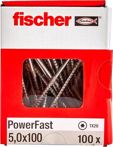 Fischer Power-Fast, 5 x 100 Countersunk A2 TG TX, 657097 in Saudi Arabia