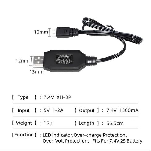 7.4V 2S 1200mAh Airsoft Battery Lipo Batteries T Plug 30C High Discharge Rate Rechargeable 2S Lipo Battery for Airsoft Model Guns with 7.4v Battery Charger in Kuwait