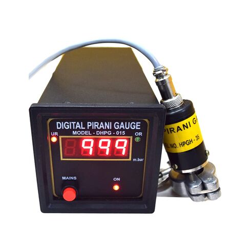 Digital Pirani Gauge| Micron Gauge HVAC (Range : 999 mBar to 0.001 mBar) with Dual Head for Sputtering Units, Coating Units,Ejector Systems by INSTRUKART in Kuwait