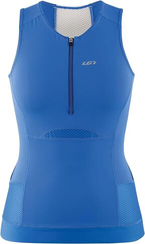 Garneau Women's Sprint Tri بدون أكمام، أزرق سانتوريني، مقاس متوسط in Kuwait