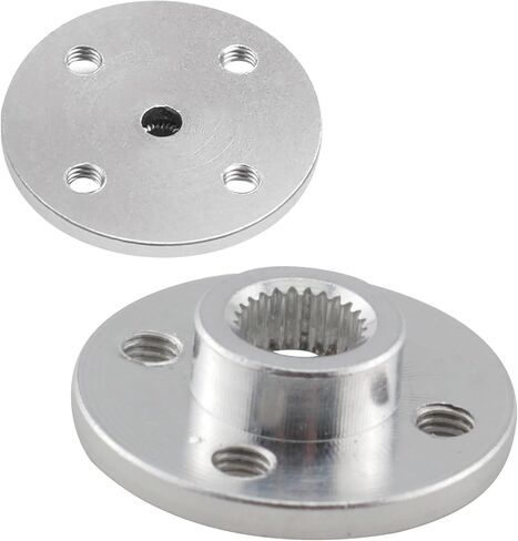 5PCS Aluminum Alloy Small Round Plate with Screws 25T Standard Servo Universal Metal Steering Wheel Robot MG995 MG996 Standard Configuration Suitable for Remote Control Car and Helicopters in Kuwait