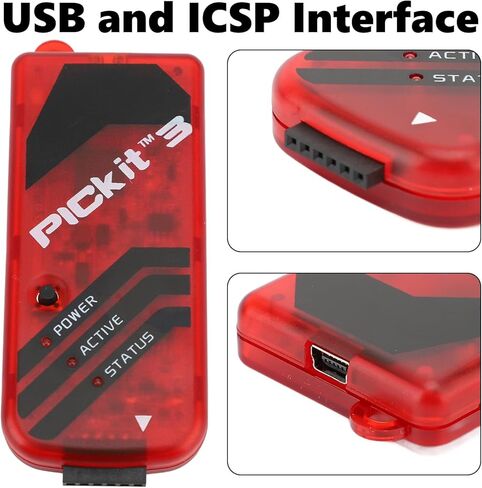 Health Gear Programmer ICSP Interface Simulate Download Series MCU MPLAB Supported, Programmer Emulator for Beginners Microcontroller Programming () in Saudi Arabia