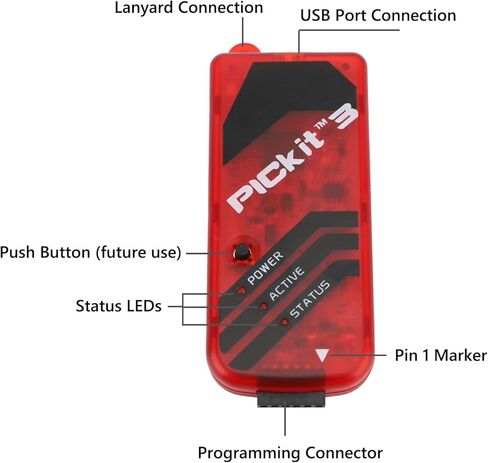 Health Gear Programmer ICSP Interface Simulate Download Series MCU MPLAB Supported, Programmer Emulator for Beginners Microcontroller Programming () in Saudi Arabia