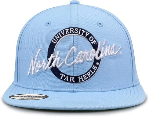 The Game NCAA Licensed North Carolina Tar Heels Flat Brim Snapback Hat, University of North Carolina Game Day Hat in Saudi Arabia