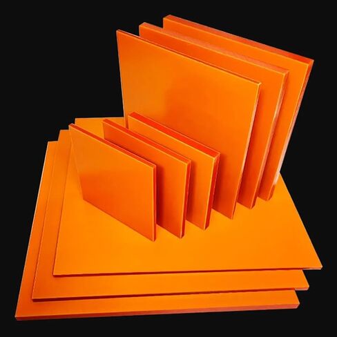 Lightweight Rigid Plastic Foam Sheet,Insulating Bakelite Board，Rubber Wood Sheets Phenolic Resin Plate High - Temperature Resistant Thickness 1mm-10mm(4x100x100mm 4pcs) in Kuwait