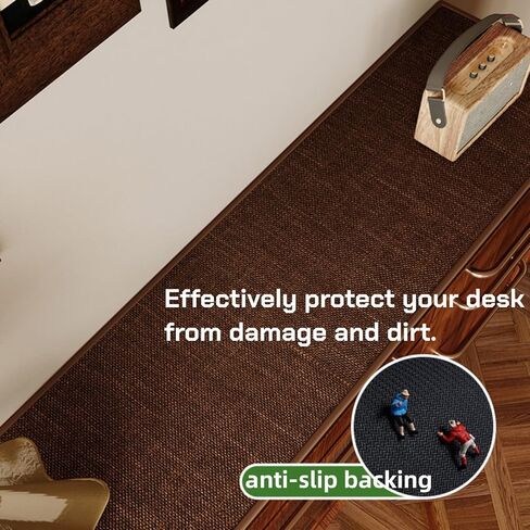 Sideboard Buffet Cabinet Cover, Super Absorbent Mat for Wood Buffet Table, Anti-slip Top Protector for Coffee Bar Cabinet, Table Pad for Kitchen,Dining Room (Coffee, 15.7''X66'') in Saudi Arabia