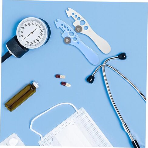 2pcs Glass Ampoule Opener Tool Professional Medication Opener for Nurses Ergonomic Fish-Shaped Cap Remover Light Blue and White Medical Glass Vial Breaker Accessory in Saudi Arabia