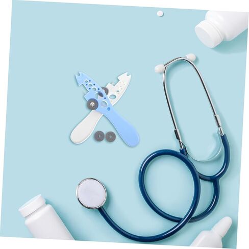 2pcs Glass Ampoule Opener Tool Professional Medication Opener for Nurses Ergonomic Fish-Shaped Cap Remover Light Blue and White Medical Glass Vial Breaker Accessory in Saudi Arabia