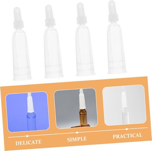 Luxshiny 50pcs Ampule Dispensing Tips Ampule Bottle Opener Skincare Opener Replacement Bottle Tips Vial Caps Ampoule Accessories in Kuwait