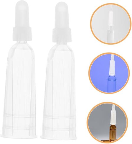 Luxshiny 50pcs Ampule Dispensing Tips Ampule Bottle Opener Skincare Opener Replacement Bottle Tips Vial Caps Ampoule Accessories in Kuwait