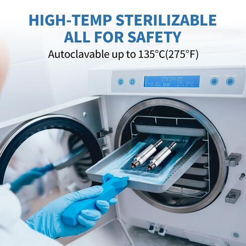 محرك هواء الأسنان 4E 4E'S USA: قاعدة محرك توربين هوائي من النوع E 1:1 مع 4 فتحات للقبضة منخفضة السرعة، 15000 دورة في الدقيقة in Kuwait