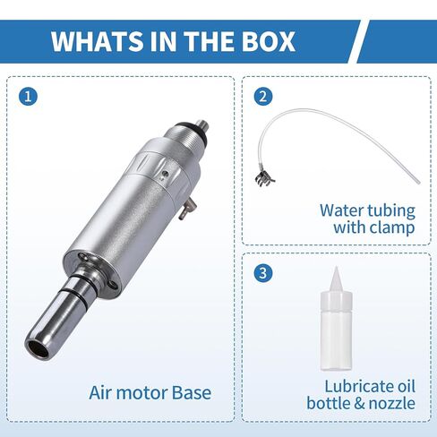 محرك هواء الأسنان 4E 4E'S USA: قاعدة محرك توربين هوائي من النوع E 1:1 مع 4 فتحات للقبضة منخفضة السرعة، 15000 دورة في الدقيقة in Kuwait