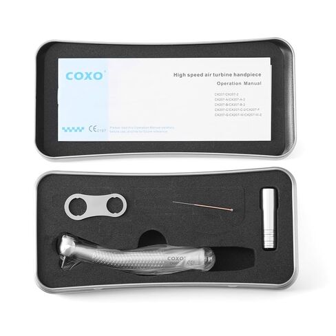 Coxo CX207-G Fiber-Optic High-Speed Air Turbine Handpiece, Standard Head, 3-Port Spray, #H16-NSPQ, Sold by JMU in Kuwait