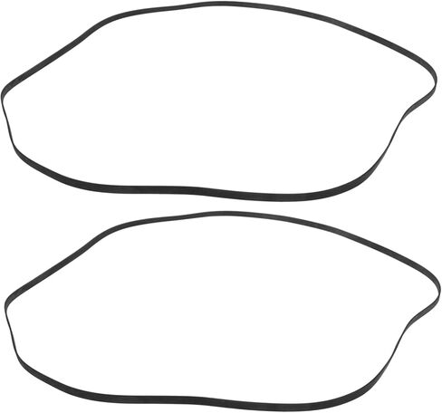 VICASKY 2pcs Flat Turntable Belt for Phonograph Replacement for Record Players Easy to Install Compatible with Various Devices in Saudi Arabia