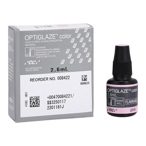 GC America 008422 OptiGlaze Pink Color, 2.6mL in Kuwait