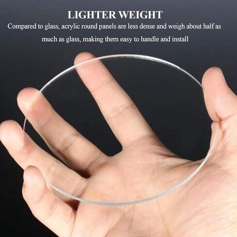 30 Pcs Clear Acrylic Circle Sheets Acrylic Round Disc Thickness 2Mm Suitable for Craft Decorating DIY Art Project Supplies,Diameter 40mm(Diameter 40mm) in Saudi Arabia