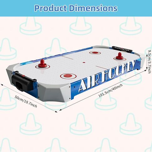 40 Inch Mini Arcade Style Air Hockey Table for Kids and Adults, Hockey Game Table for Home, Game Room, Office in Saudi Arabia