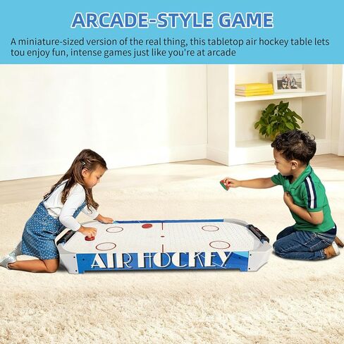 40 Inch Mini Arcade Style Air Hockey Table for Kids and Adults, Hockey Game Table for Home, Game Room, Office in Saudi Arabia