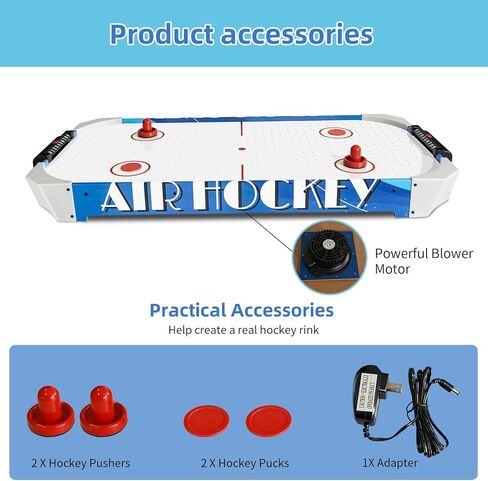 40 Inch Mini Arcade Style Air Hockey Table for Kids and Adults, Hockey Game Table for Home, Game Room, Office in Saudi Arabia