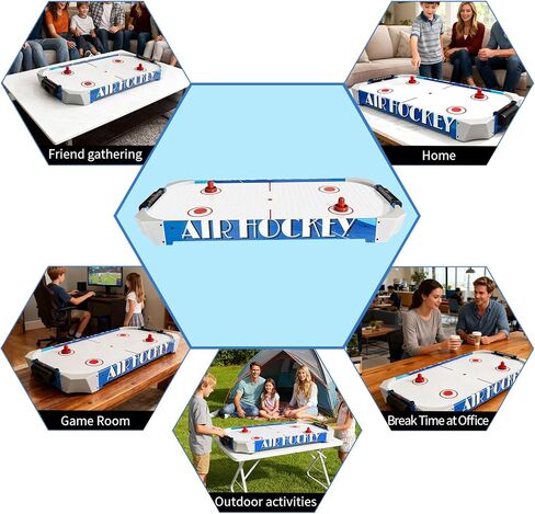 40 Inch Mini Arcade Style Air Hockey Table for Kids and Adults, Hockey Game Table for Home, Game Room, Office in Saudi Arabia