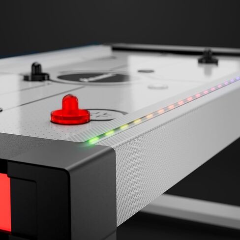 Atomic Vibe 84" Air Hockey Table – Full-Size Arcade Game with LED Lights, Sound Effects, 3 Game Modes, Electronic Scoring, 120V Blower Motor, Light-Up Puck & Pushers – Family & Game Room Table in Saudi Arabia