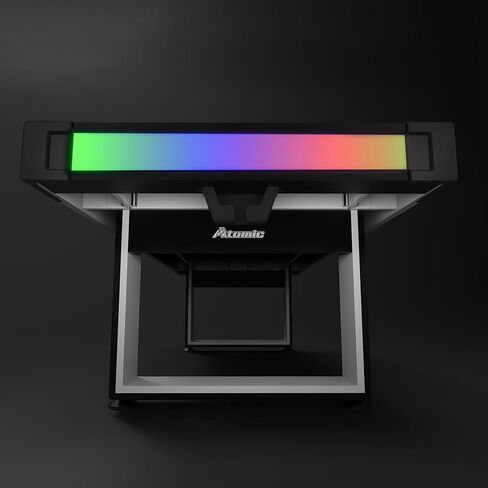 Atomic Vibe 84" Air Hockey Table – Full-Size Arcade Game with LED Lights, Sound Effects, 3 Game Modes, Electronic Scoring, 120V Blower Motor, Light-Up Puck & Pushers – Family & Game Room Table in Saudi Arabia