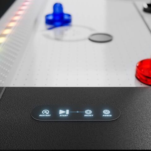 Atomic Vibe 84" Air Hockey Table – Full-Size Arcade Game with LED Lights, Sound Effects, 3 Game Modes, Electronic Scoring, 120V Blower Motor, Light-Up Puck & Pushers – Family & Game Room Table in Saudi Arabia