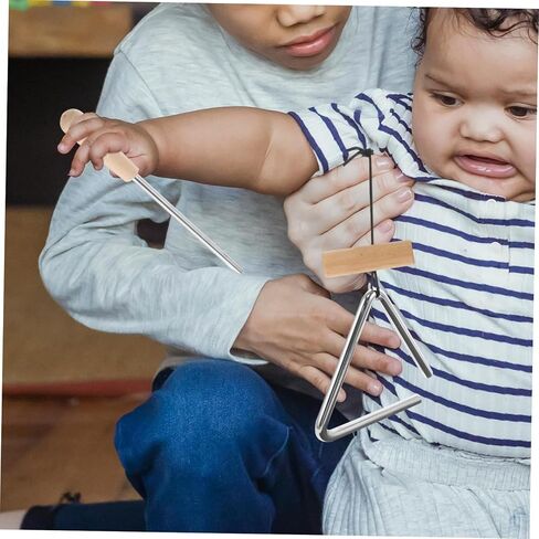 Handheld Triangle Instrument Metal Triangle for Band Striker Music Education Tool in Saudi Arabia