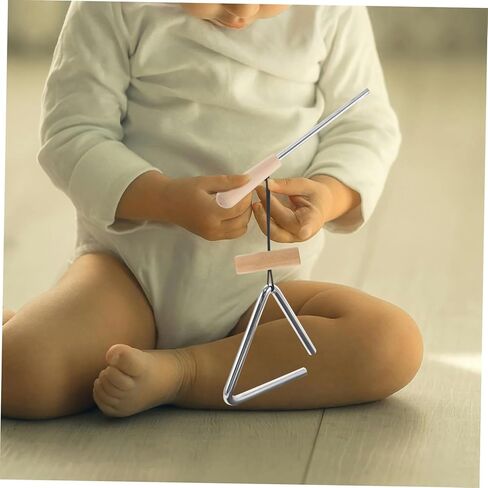 Handheld Triangle Instrument Metal Triangle for Band Striker Music Education Tool in Saudi Arabia