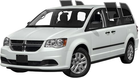 Precut Windows Tint Film All Sides Cars Sun Flocking Protection Privacy Anti Shatter Glass 2 Ply Film أي مجموعة الظل للونت ل Dodge Grand Caravan 2008-2020 in Kuwait
