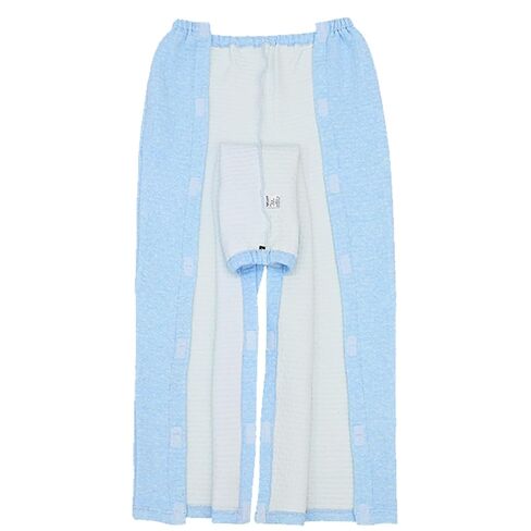 Shoulder Surgery Shirts for Men Tear Away Bedridden Patient Clothing Full Open Side Pants Hospital Gowns,Blue Pants,M in Saudi Arabia