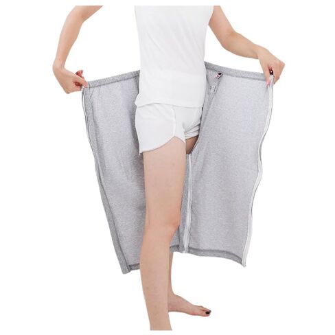 Bedridden Patient Clothing Patient Care Shorts Tear Away Pants Soft Cotton Post Surgery Pants(L) in Saudi Arabia