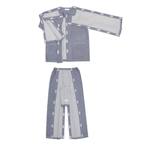 Bedridden Patient Clothing for Men and Women, Tear Away Patient Clothes, Hospital Gowns Nursing Aid,Grey,XXL in Saudi Arabia