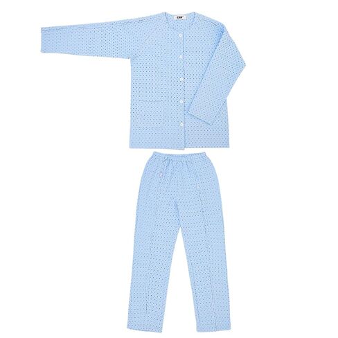 Bedridden Patient Clothing, Tear Away Patient Clothes, Patient Pajamas Nursing Aid, Hospital Gowns(Blue,XL) in Saudi Arabia