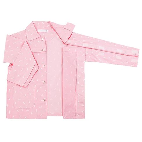 Long Sleeves/Short Sleeves Post Surgery Shirts, Tear Away Bedridden Patient Clothing Pants for Fracture Patients(Short Sleeves Top,M) in Saudi Arabia