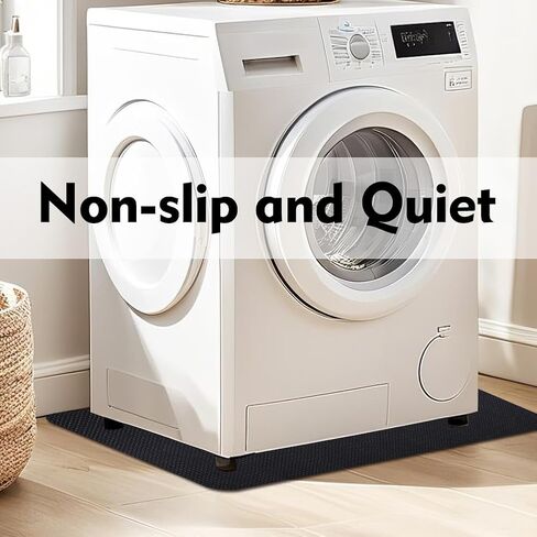 Anti-Vibration Mat for Washer and Dryer, 63 x30 Inch Thick Rubber Pad, Noise Reducing & Non-Slip Floor Protection Mat for Washing Machine in Kuwait