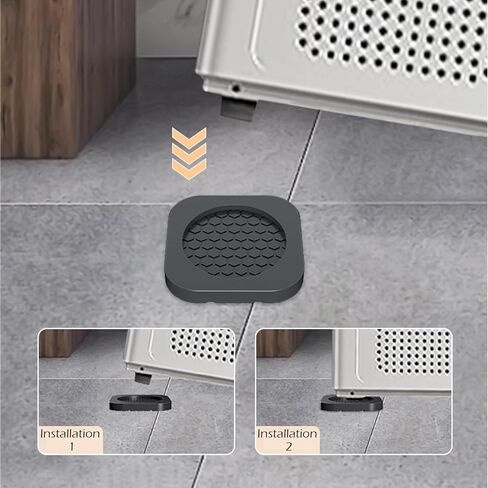 Shock Absorbing Mat-Square, Anti Vibration Pads for Washing Machine, Anti Vibration Pads Prevent Washer & Dryer Moving Shaking Walking, Floor Protector 4 Pack in Kuwait