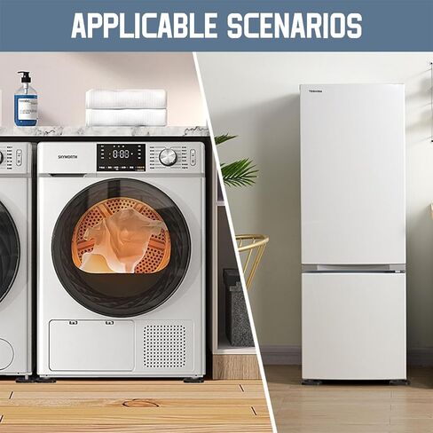 Shock Absorbing Mat-Square, Anti Vibration Pads for Washing Machine, Anti Vibration Pads Prevent Washer & Dryer Moving Shaking Walking, Floor Protector 4 Pack in Kuwait