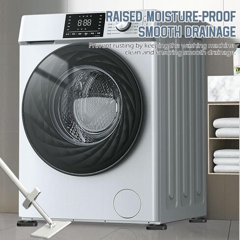 Shock Absorbing Mat-Square, Anti Vibration Pads for Washing Machine, Anti Vibration Pads Prevent Washer & Dryer Moving Shaking Walking, Floor Protector 4 Pack in Kuwait